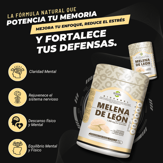 OX PLUS BIOSANEL  (Melena de León, Shiitake y Ganoderma) 450mg