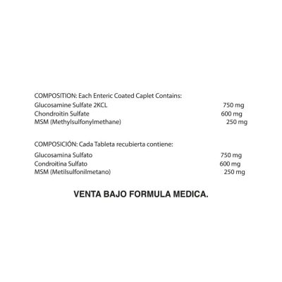 WELLFLEX™ 60 CAPLETS (GLUCO 750MG, CHON 600MG, MSM 250MG)